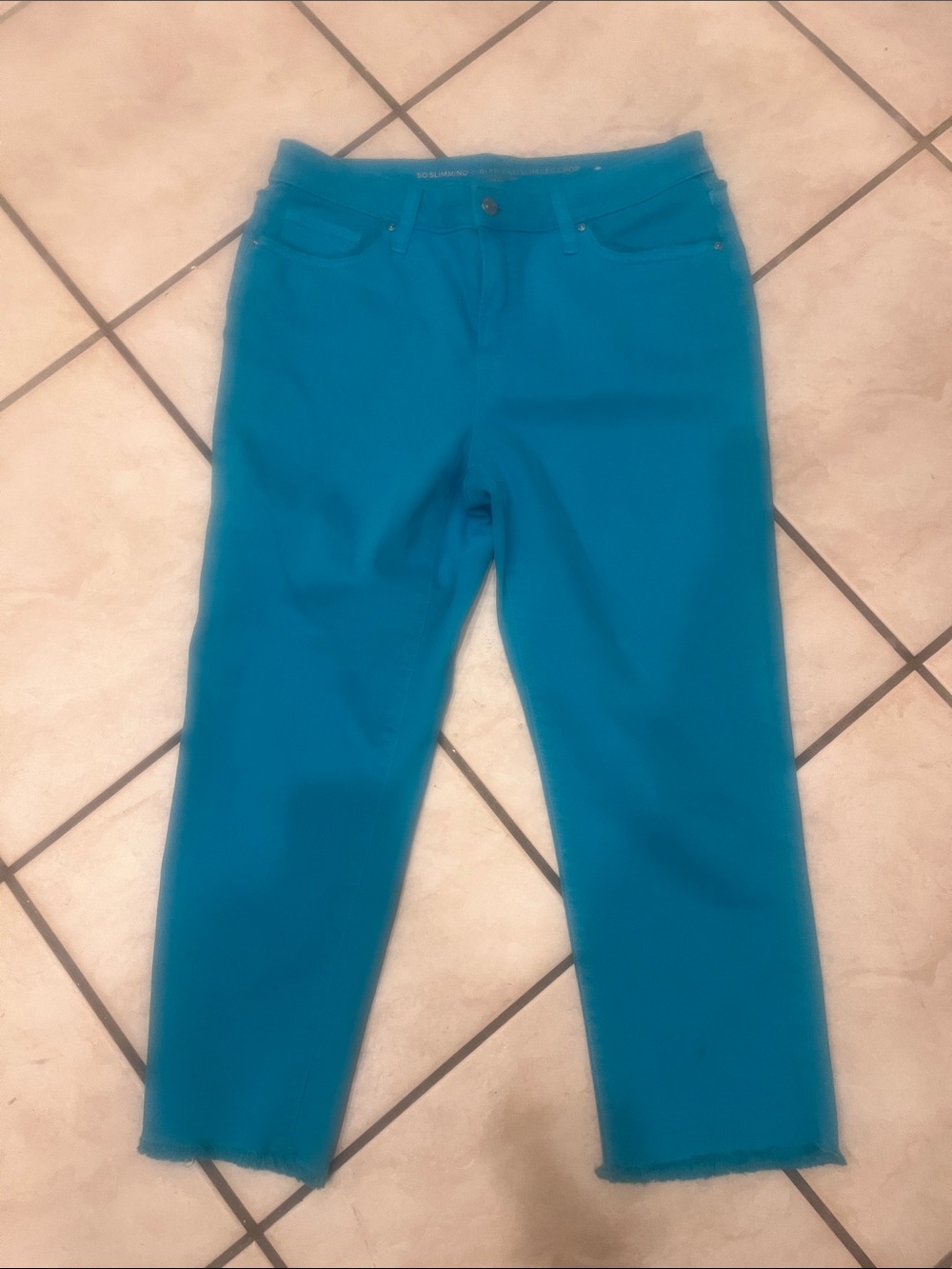 Chico’s So Slimming Crop Fringe jeans